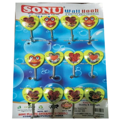 SINGLE PIN HOOK SMILEY HEART SERIES